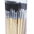 S&S® Bristle Brush Assortment Pack, Black, 72/Pack (AB3699)