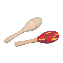 Craft Express Wooden Maracas Craft Kit, 12/Pack (CE4318)