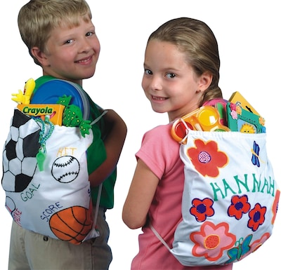 Color-Me 12 x 14 Multicolor Backpack, 12/Pack (FA3373)