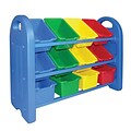 ECR4®Kids 3 Tier Storage Organizer With Bins, Blue