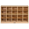 ECR4®Kids Birch Storage Cabinet With 20 Tray Cubbies, Natural