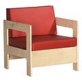 ECR4®Kids Birch Living Room Chair; Red