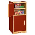 ECR4®Kids Colorful Essentials Play Kitchen Refrigerator, Red