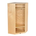 ECR4®Kids Corner Section Birch Straight Coat Locker, Natural