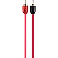 T-Spec 6 V6 Series RCA Audio Cable With Dual Split Tip, Black/Red