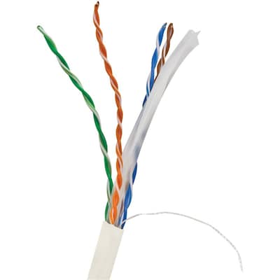 Vericom® 1000' Pull Box Cat 6 UTP Solid Riser CMR Cable, White