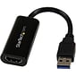 Startech 2.4" Slim USB 3.0 to HDMI External Multi Monitor Video Card Adapter; Black