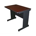 Marvel® Pronto® Dark Neutral  36 x 30 Lam School Training Table W/Modesty Panel Back, Mahogany