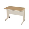 Marvel® Pronto® 42 x 24 Laminate School Training Table W/Modesty Panel Back, Oak/Pumice