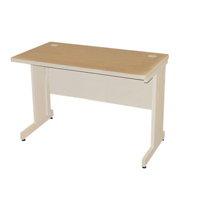 Marvel® Pronto® 48 x 24 Laminate School Training Table W/Modesty Panel Back, Oak/Pumice
