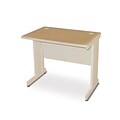 Marvel® Pronto® 36 x 30 Laminate School Training Table W/Modesty Panel Back, Oak/Pumice