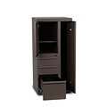 Marvel® Ensemble® 52 x 24 x 24 Steel Personal Storage File Tower W/Right Closet; Dark Neutral