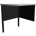 Marvel® Mailroom 28 - 36 x 30 x 30 Utility Corner Table; Black
