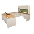 Marvel® Pronto® 86 x 6 Laminate U-Shaped Desk W/Flipper Door Unit, Peridot