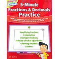 5-Minute Fractions & Decimals Practice Jill Safro Paperback