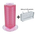 Azar Displays 13H x 4W x 4D Pegboard Counter Gift Card Holder Pink