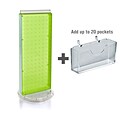 Azar Displays 8 x 21 Pegboard Counter Gift Card Holder Green