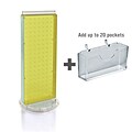 Azar Displays 8 x 21 Pegboard Counter Gift Card Holder Yellow