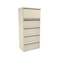 Marvel® Zapf® 66 x 30 x 19 Five Drawer Lateral File, Pumice