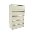 Marvel® Zapf® 66 x 42 x 19 Five Drawer Lateral File, Pumice