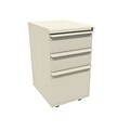 Marvel Zapf Series 3-Drawer Mobile Vertical File Cabinet, Letter/Legal Size, Lockable, Pumice (762805303051)