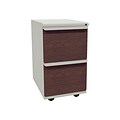 Marvel® Zapf® Featherstone 23 File/File Mobile Pedestal, Figured Mahogany Front