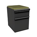 Marvel® Zapf® Dark Neutral 19 Box/File Mobile Pedestal W/ Seat, Fennel