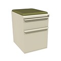 Marvel® Zapf® Pumice 19 Box/File Mobile Pedestal W/ Seat, Fennel