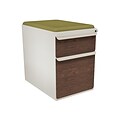Marvel® Zapf® Featherstone Figured Mahogany Front 23 Box/File Mobile Pedestal W/ Seat, Fennel