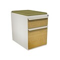 Marvel® Zapf® Featherstone Solar Oak Front 23 Box/File Mobile Pedestal W/ Seat, Fennel
