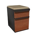 Marvel® Zapf® Dark Neutral Collectors Cherry Front 19 Box/File Mobile Pedestal W/ Seat, Flax