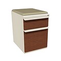 Marvel® Zapf® Pumice Collectors Cherry Front 19 Box/File Mobile Pedestal W/ Seat, Flax
