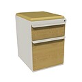 Marvel® Zapf® Featherstone Solar Oak Front 19 Box/File Mobile Pedestal W/ Seat, Forsythia
