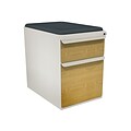 Marvel® Zapf® Featherstone Solar Oak Front 23 Box/File Mobile Pedestal W/ Seat, Iris