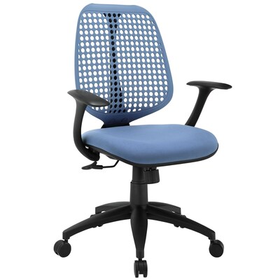Modway Reverb Molded Padded Foam Mid Back Office Chair, Blue