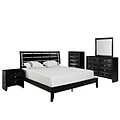 Modway Olivia 80 Wood 5 Piece Queen Bedroom Set With Chest, Black