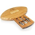 Picnic Time® NFL Licensed Quarterback Tampa Bay Buccaneers Cutting Board W/Tools; Natural Wood