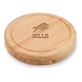 Picnic Time® NFL Licensed Brie Buffalo Bills Engraved Cheese Board Set W/Tools; Wood/Brown