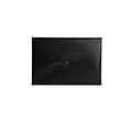 Paperthinks® Recycled Leather File Folder, Black Shiny