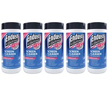 Endust Screen Cleaner Wipes, 70/Container, 5 Containers/Pack (KITNOZ11506-5PK)