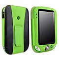 Insten® Leather Case With Stand For Leapfrog LeapPad Ultra; Green/ Black