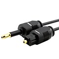 Insten® 12 Digital Optical Audio TosLink to Mini TosLink Male/Male Cable; Black