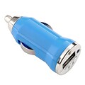 Insten® USB Mini Universal Car Charger Adapter, Blue
