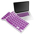 Insten® Keyboard Skin Shield For 13 Apple MacBook Pro White/Pro Series, Purple