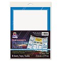 Pacon® Self-Adhesive Project Paper, 8-1/2 x 11, White/Blue, 8/Pack