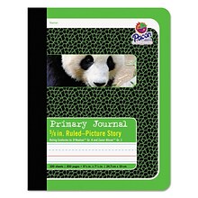 Pacon Primary Journal, 9.75 x 7.5, Illustration/Manuscript Format, Green, 100 Sheets (PAC2428)