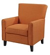 CoasterÂ® Fabric Solid Contemporary Accent Chair; Orange