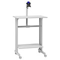 Buddy Products® 56 x 29 x 20 Steel Stand-Up Height Workstation With LCD Mount, Gray