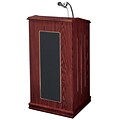 Oklahoma Sound Corp® Sound Lecterns; Prestige Lectern, Mahogany, 47Hx22Wx18D