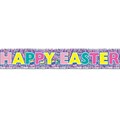 Beistle 8 x 5 Happy Easter Fringe Banner; Lavender, 4/Pack